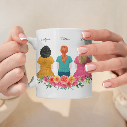 Przyjaźń Clipart - 1x Kubek z nadrukiem, spersonalizowany prezent dla przyjaciółki - Adamell.pl