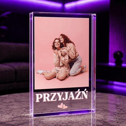 Przyjaźń zdjęcie - Druk na szkle, spersonalizowany prezent dla przyjaciółki - Adamell.pl