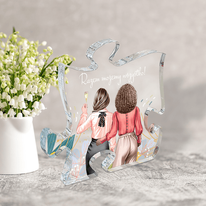 Razem możemy wszystko - Druk na szkle - puzzel, spersonalizowany prezent dla niej - Adamell.pl