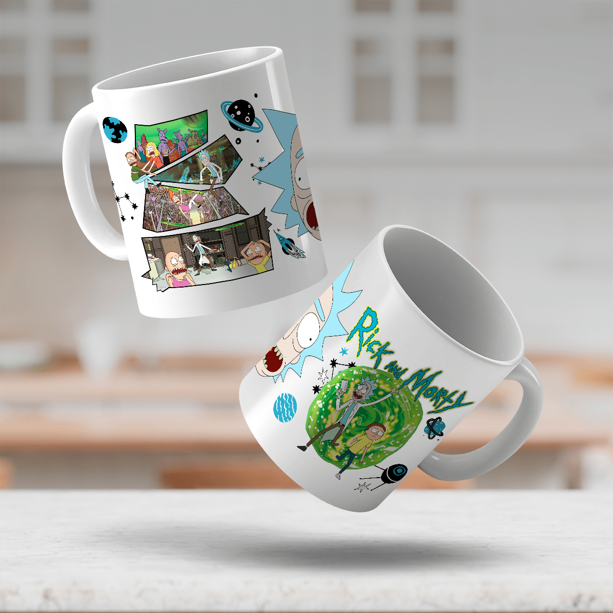 Rick i Morty grafika - 1x Kubek z nadrukiem, prezent dla dziecka - Adamell.pl