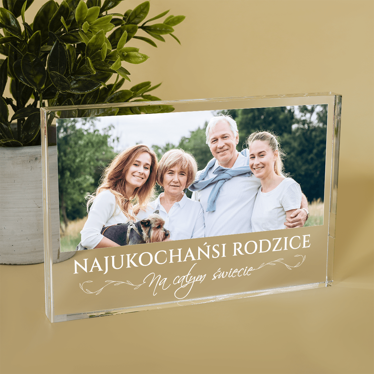 Rodzinne zdjęcie - Druk na szkle, spersonalizowany prezent dla rodziców - Adamell.pl