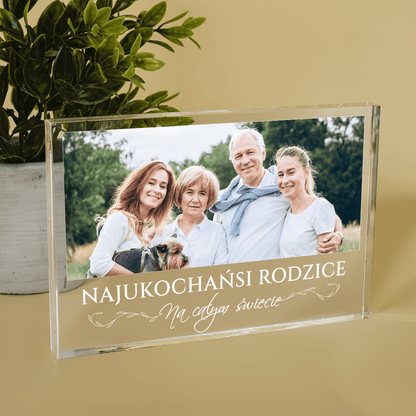 Rodzinne zdjęcie - Druk na szkle, spersonalizowany prezent dla rodziców - Adamell.pl
