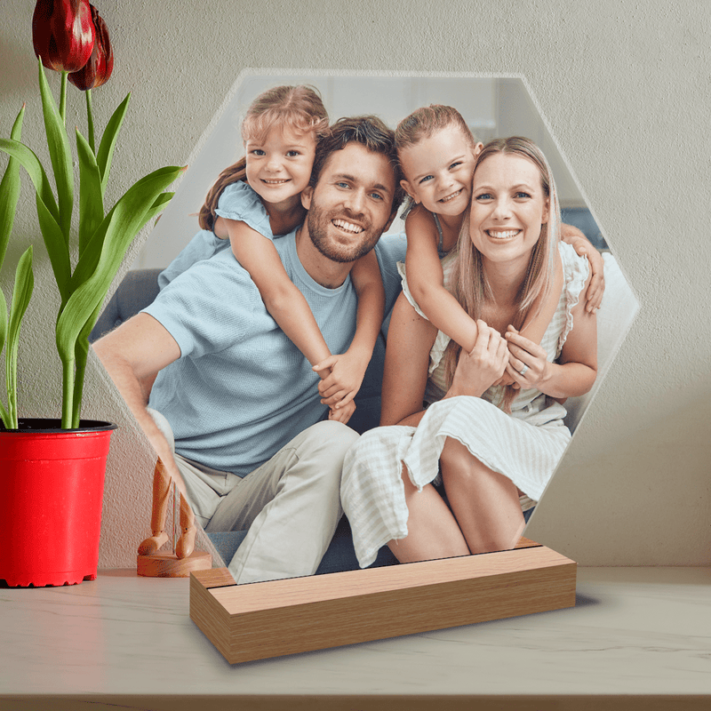 Rodzinne zdjęcie - Druk na szkle, spersonalizowany prezent dla rodziców - Adamell.pl