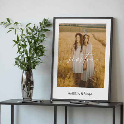 Siostra - plakat, spersonalizowany prezent dla siostry - Adamell.pl
