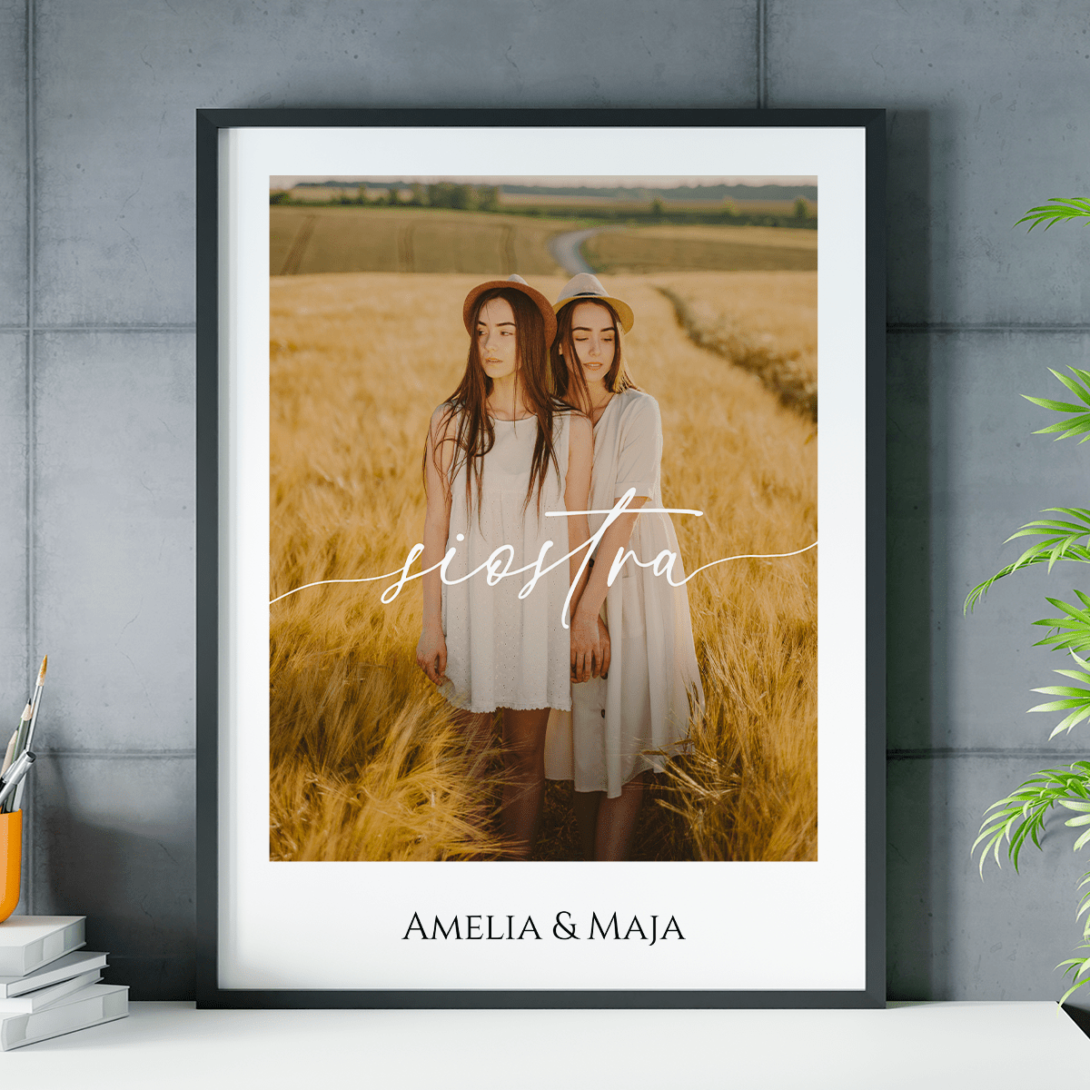 Siostra - plakat, spersonalizowany prezent dla siostry - Adamell.pl