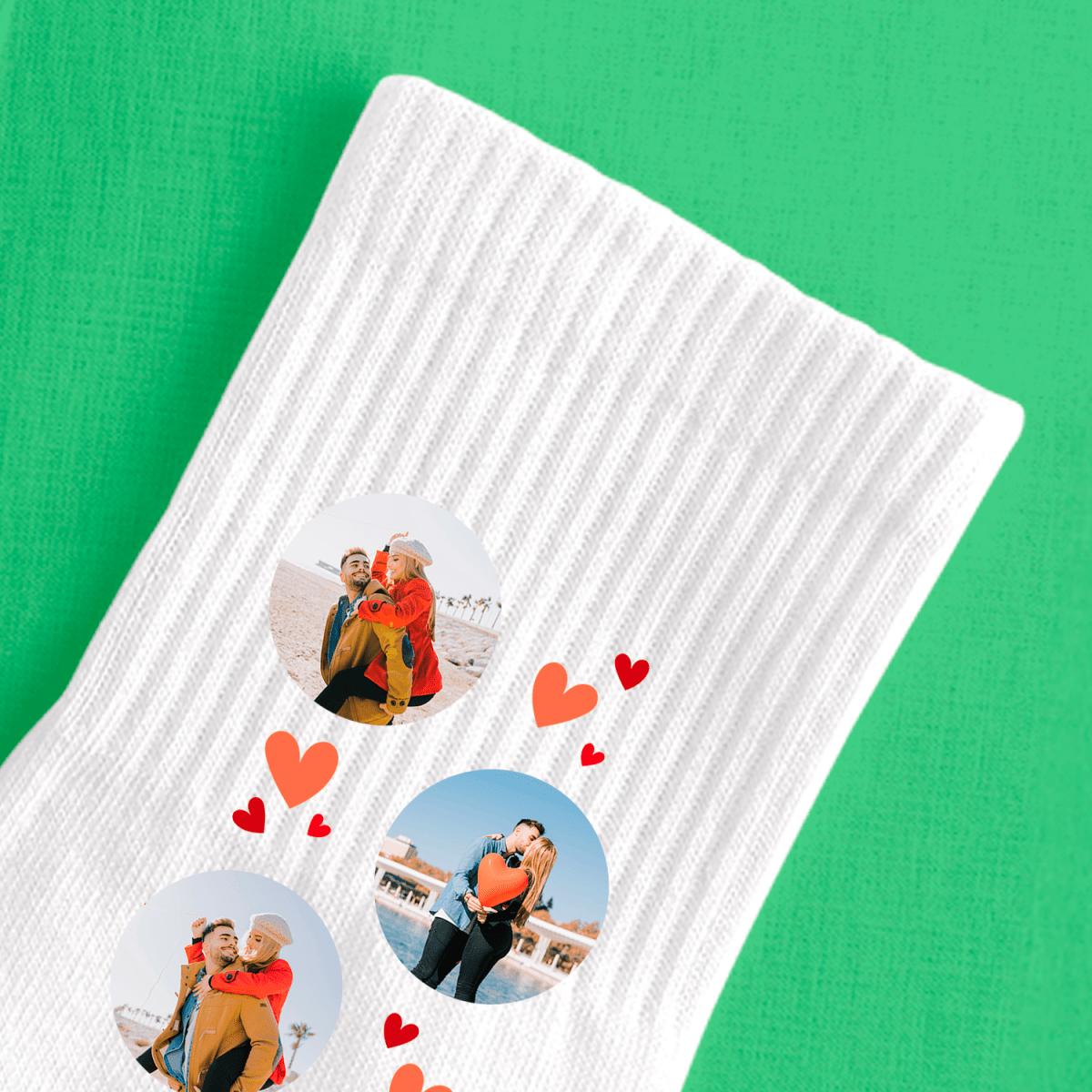 Skarpetki z nadrukiem WSPÓLNE ZDJĘCIA - spersonalizowany prezent dla niej - Adamell.pl