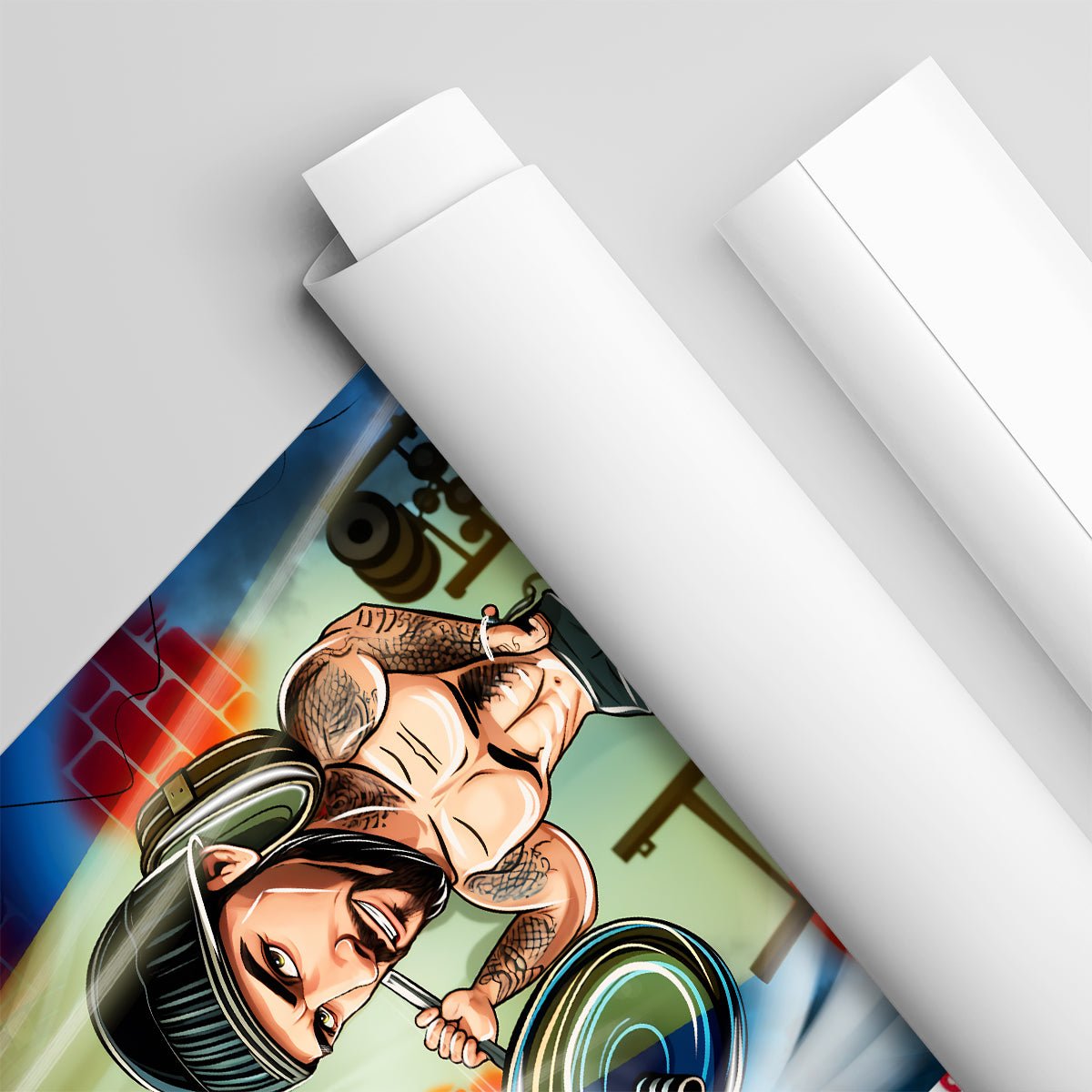 Sportowiec ilustracja - plakat, spersonalizowany prezent dla sportowca - Adamell.pl
