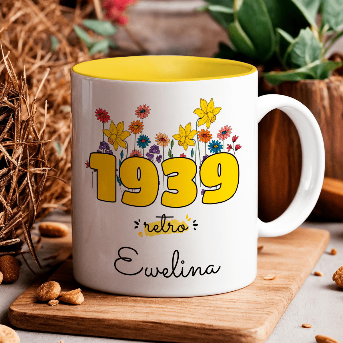Styl retro 1939 - 1x Kubek z nadrukiem, spersonalizowany prezent dla kobiety - Adamell.pl
