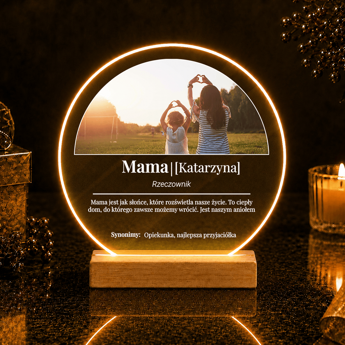 Synonimy słowa mama - Druk na szkle, spersonalizowany prezent dla mamy - Adamell.pl