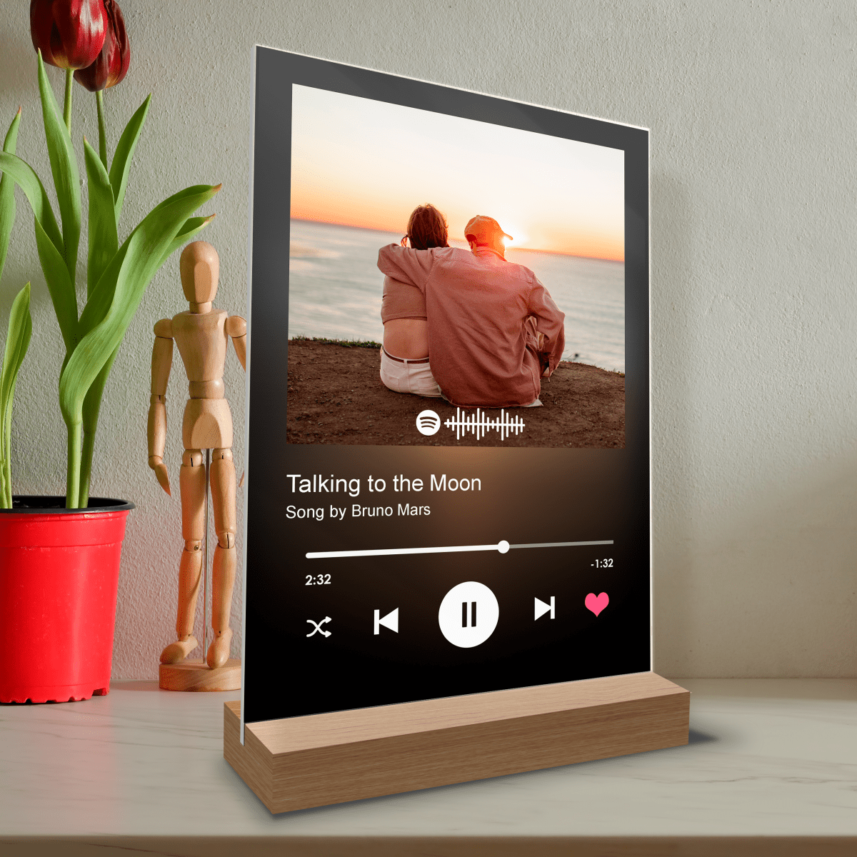 Ta jedna piosenka - Druk na szkle, spersonalizowany prezent dla pary - Adamell.pl