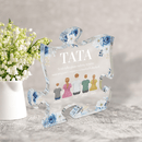 Tata naszym przyjacielem - Druk na szkle - puzzel, spersonalizowany prezent dla taty - Adamell.pl