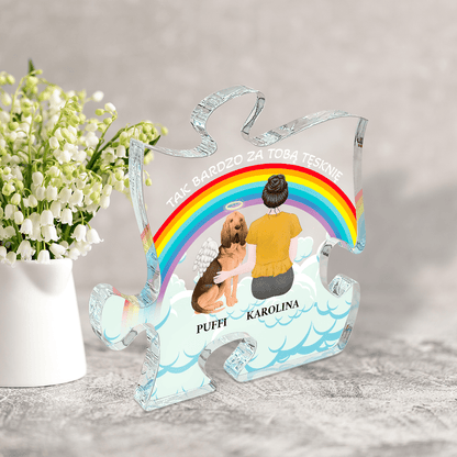 Tęsknota za pupilem Clipart - Druk na szkle - puzzel, spersonalizowany prezent - Adamell.pl
