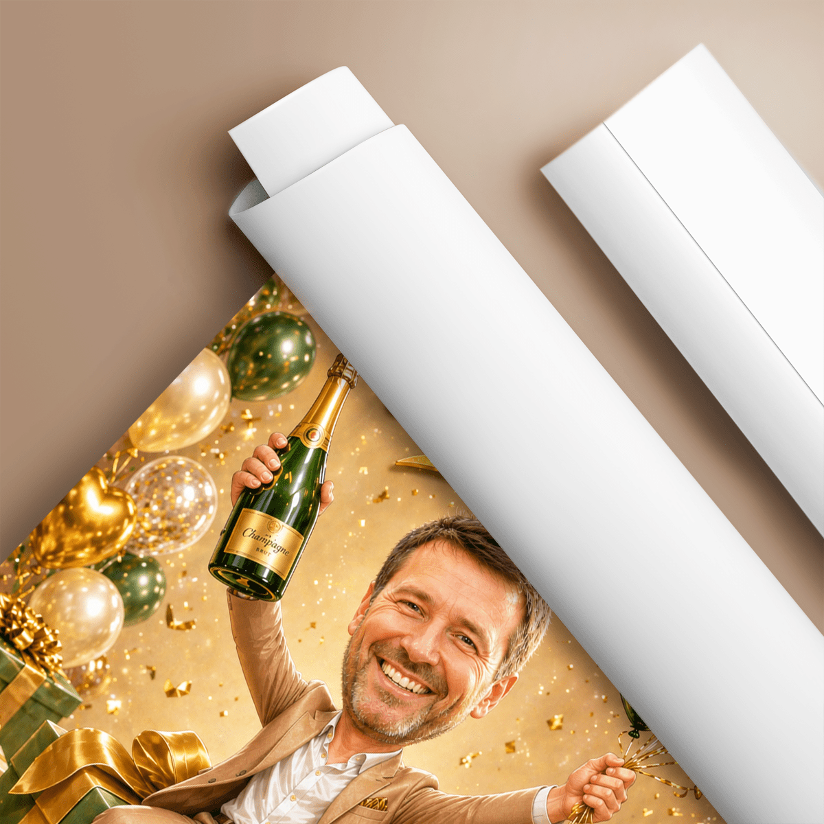 Urodzinowa niespodzianka - plakat, spersonalizowany prezent dla niego - Adamell.pl