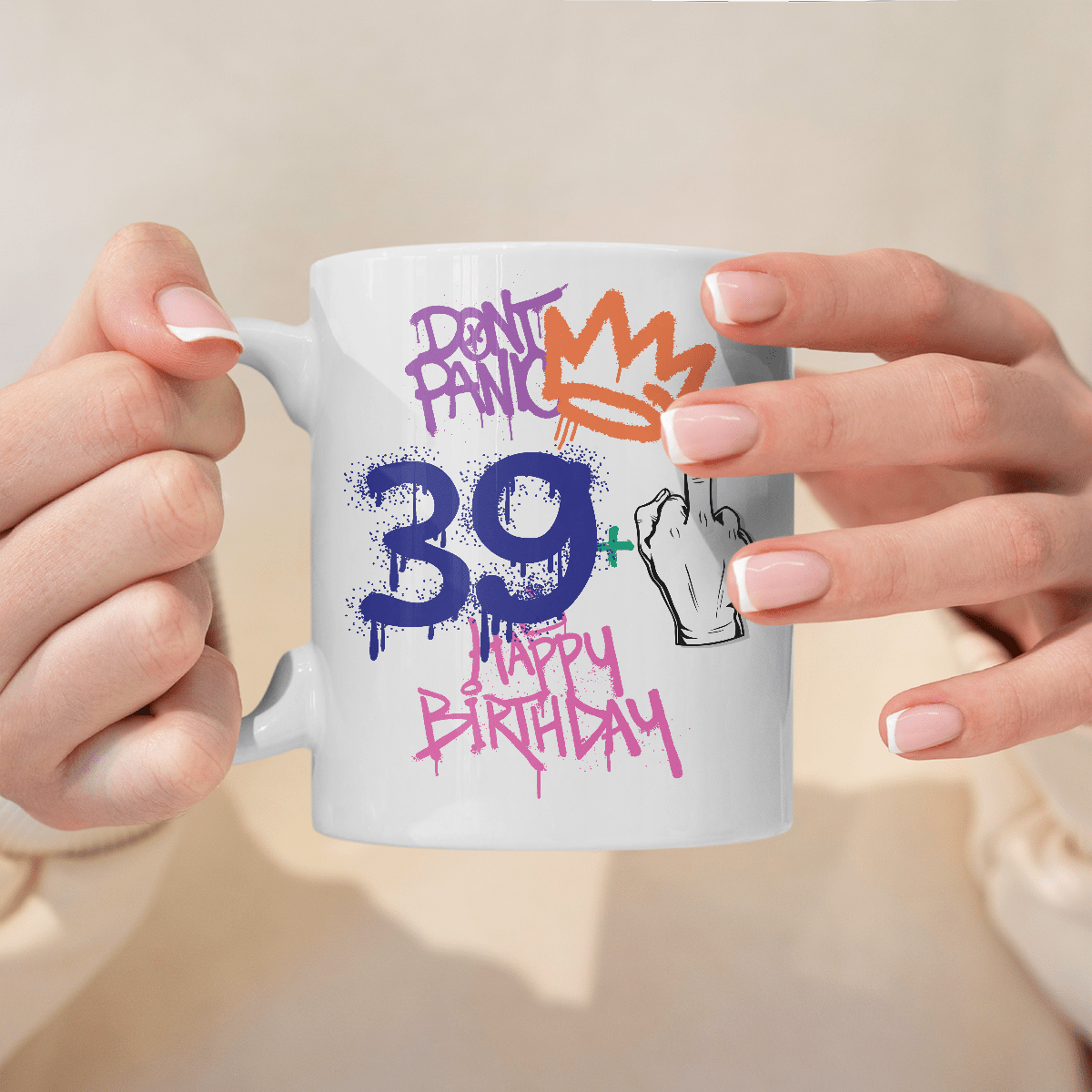 Urodzinowy design - 1x Kubek z nadrukiem, spersonalizowany prezent dla niego - Adamell.pl