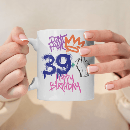 Urodzinowy design - 1x Kubek z nadrukiem, spersonalizowany prezent dla niego - Adamell.pl