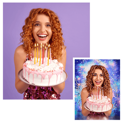 Urodziny - plakat, spersonalizowany prezent dla niej - Adamell.pl