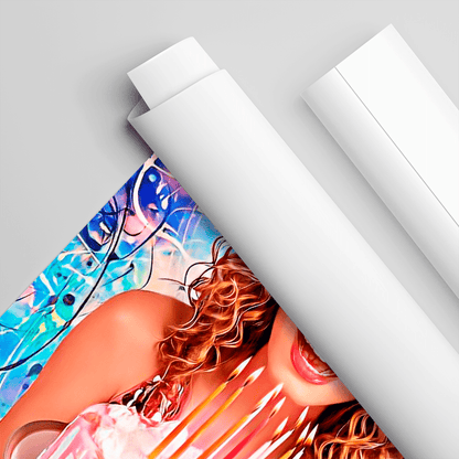 Urodziny - plakat, spersonalizowany prezent dla niej - Adamell.pl