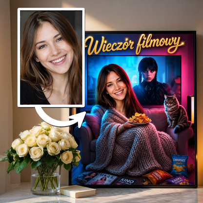 Magia Kina w Twoim Domu - plakat, spersonalizowany prezent dla niej