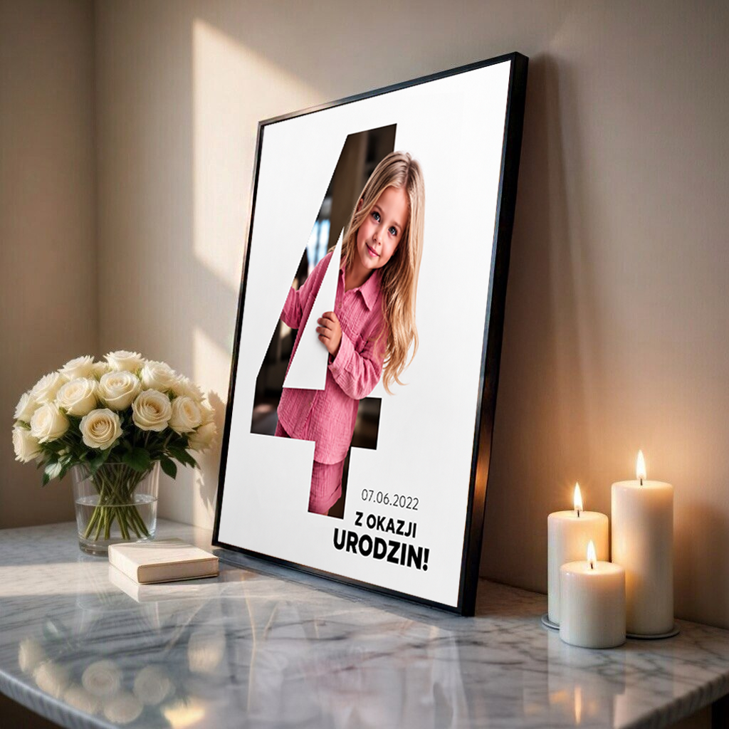 Radosne Cyfry – Personalizowany plakat na urodziny