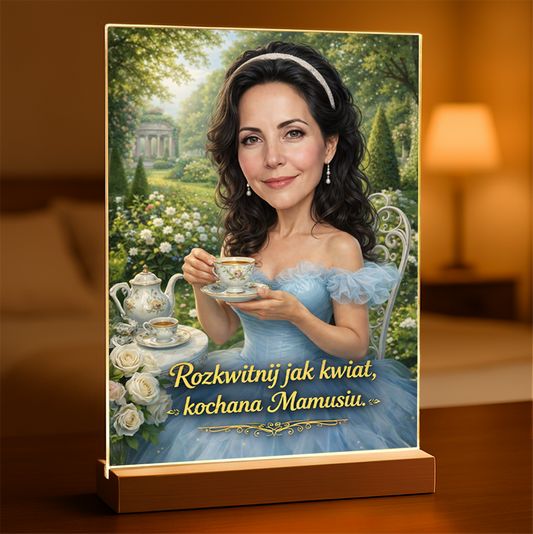 Portret kochanej mamy - Druk na szkle, spersonalizowany prezent dla mamy