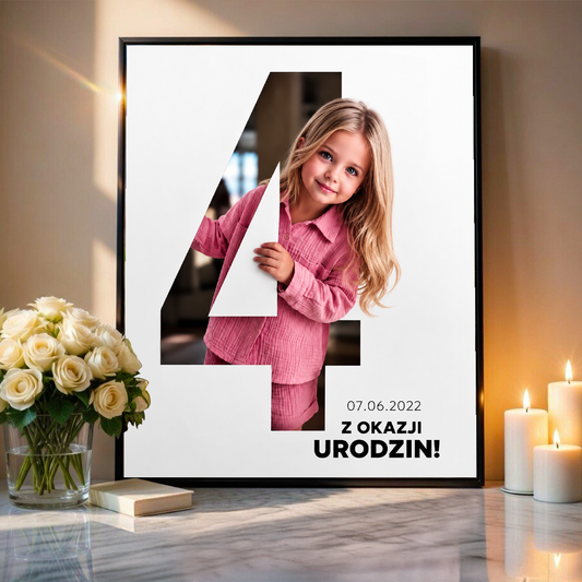 Radosne Cyfry – Personalizowany plakat na urodziny