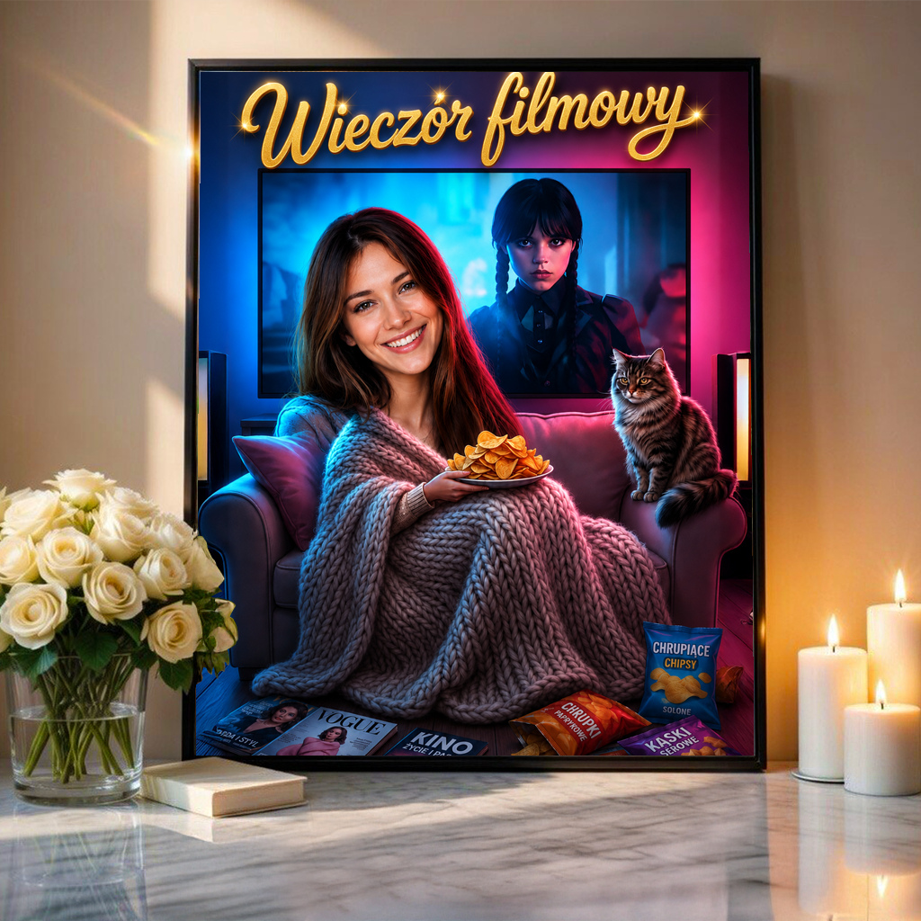 Magia Kina w Twoim Domu - plakat, spersonalizowany prezent dla niej