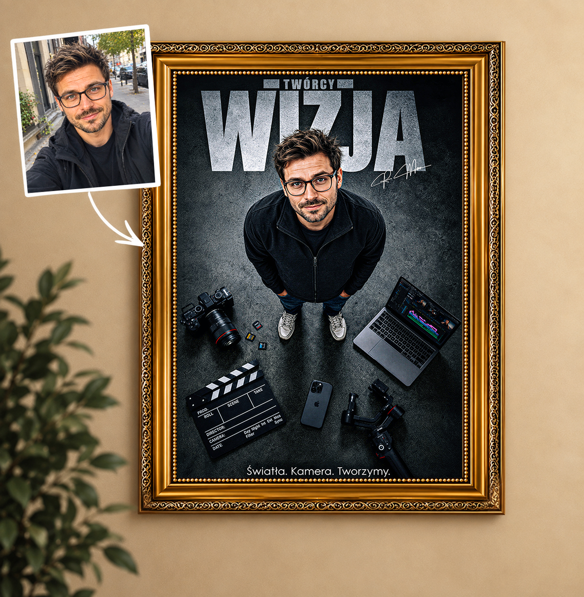 Wizja Twórcy: Prezent dla Wujka – Portret na płótnie