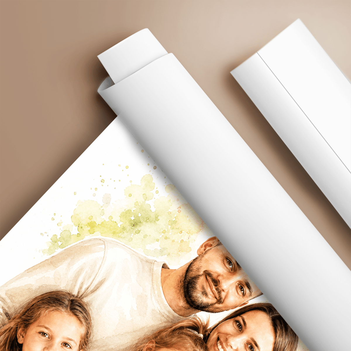 W akwarelowym stylu - plakat, spersonalizowany prezent dla pary - Adamell.pl