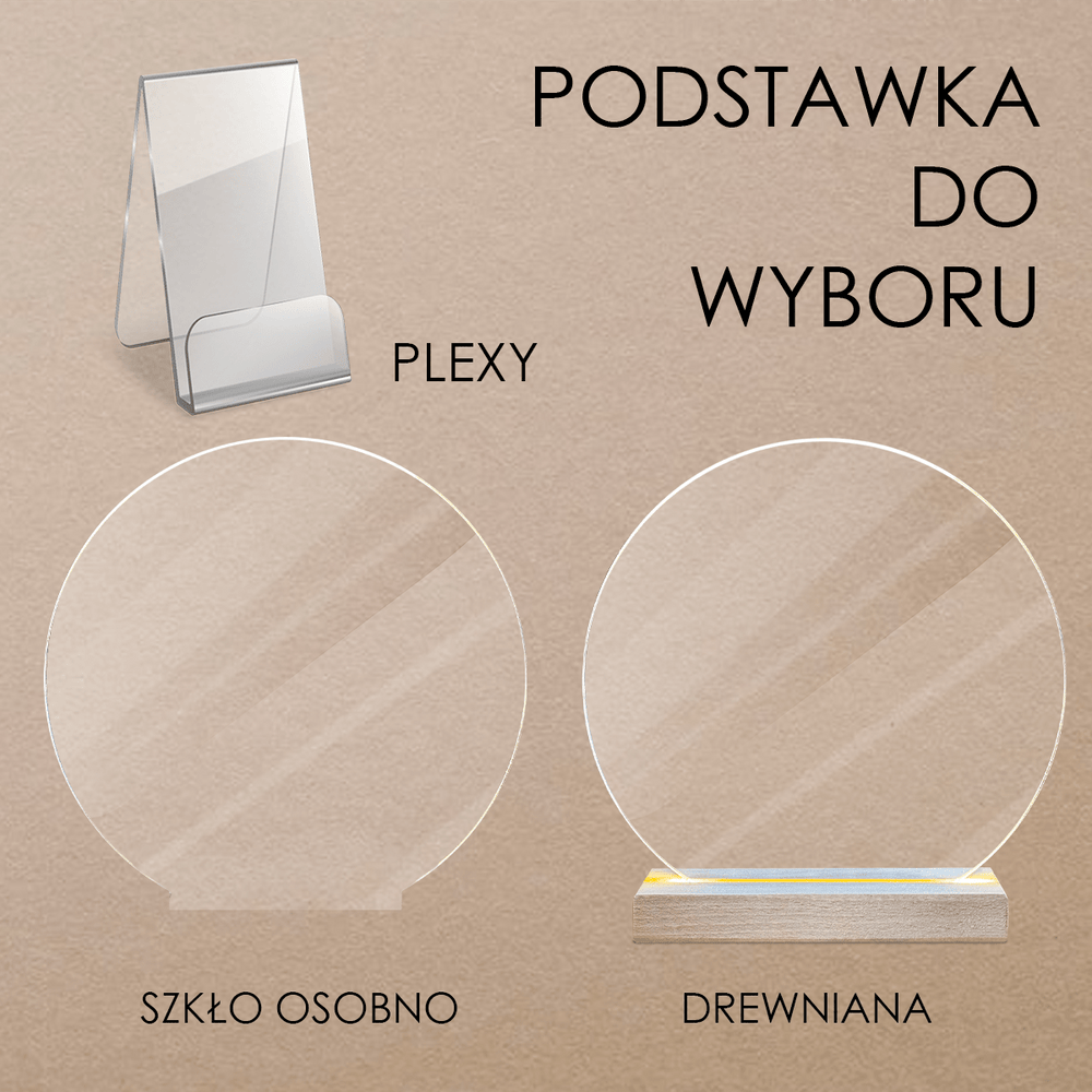 Walentynkowy Clipart grafika + imiona - Druk na szkle, spersonalizowany prezent dla niej - Adamell.pl