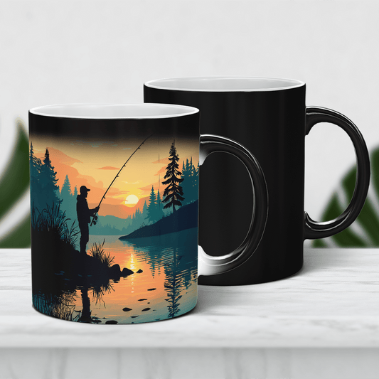 Wędkarstwo to styl życia - 1x Kubek magiczny z nadrukiem, spersonalizowany prezent dla wędkarza - Adamell.pl