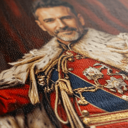 Władca portret - druk na płótnie, spersonalizowany prezent dla niego - Adamell.pl