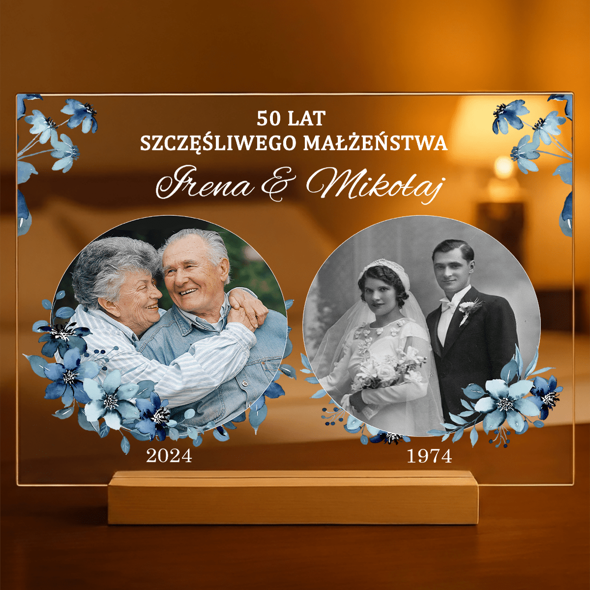 Wspólne lata - Druk na szkle, spersonalizowany prezent - Adamell.pl