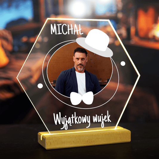 Wyjątkowy wujek - Druk na szkle, spersonalizowany prezent dla wujka - Adamell.pl