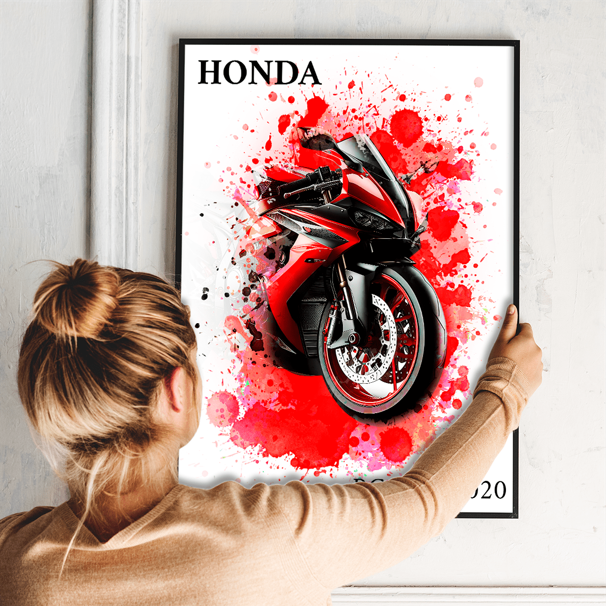 Wymarzony motocykl - plakat, spersonalizowany prezent dla motocyklisty - Adamell.pl