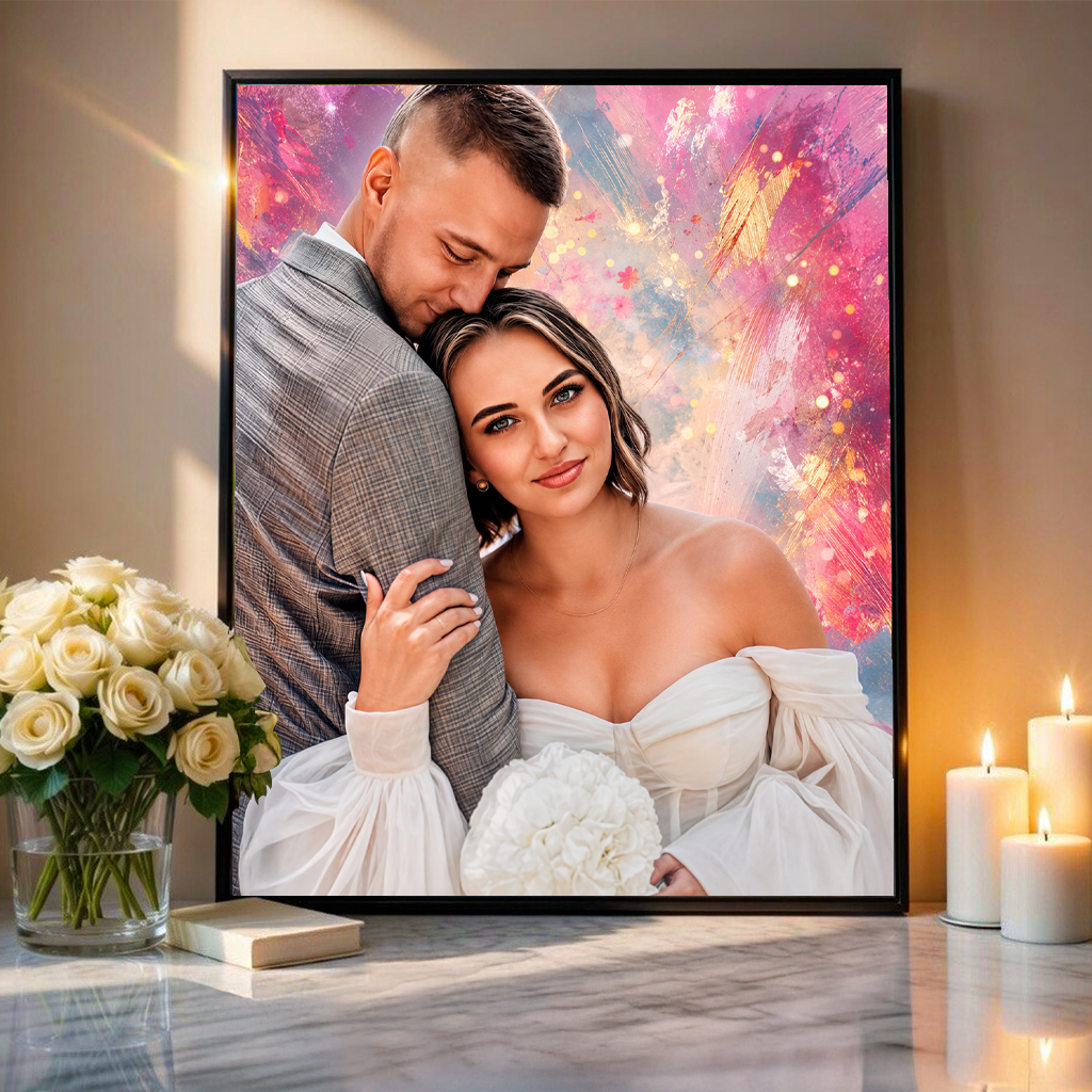 Z okazji ślubu - plakat, spersonalizowany prezent dla pary - Adamell.pl