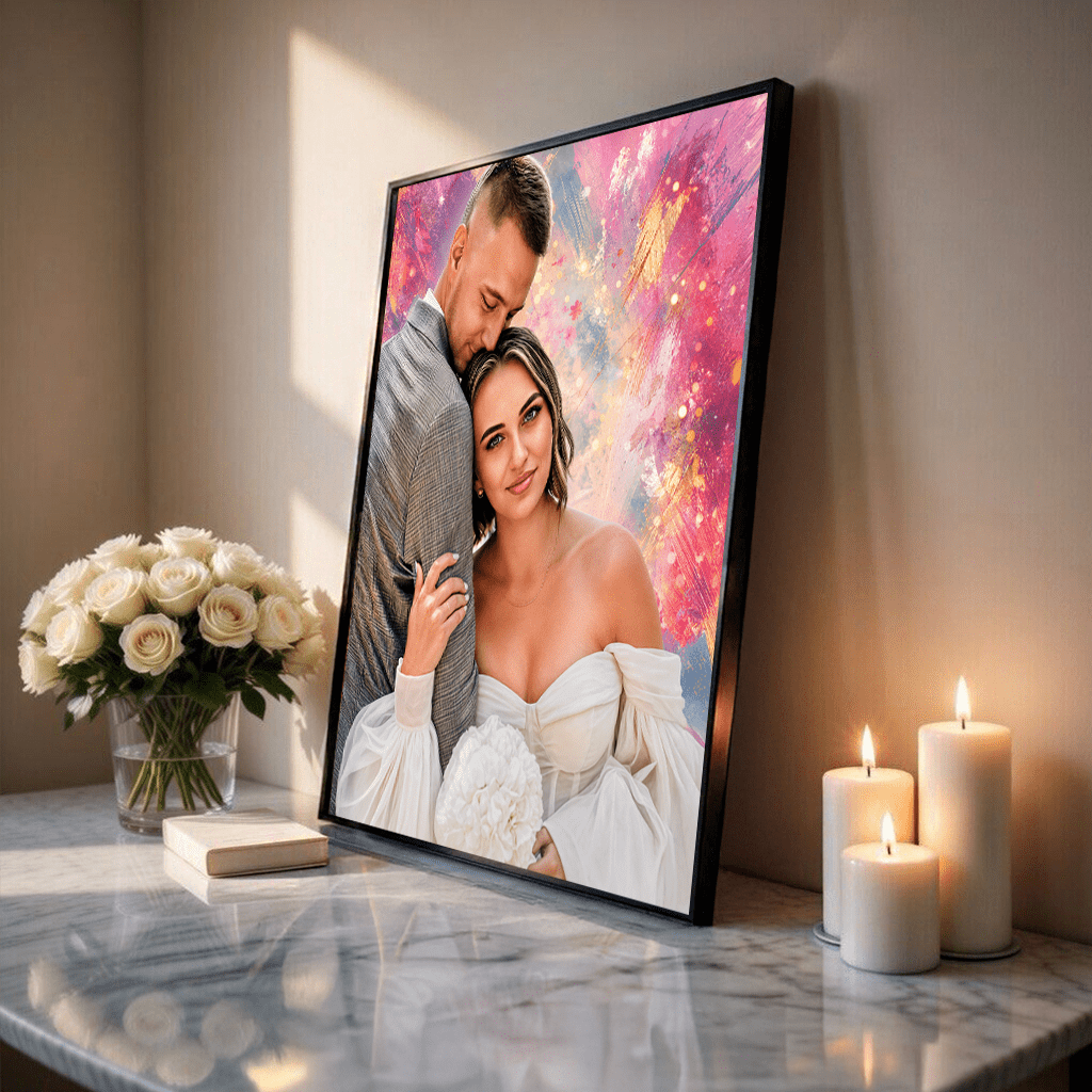 Z okazji ślubu - plakat, spersonalizowany prezent dla pary - Adamell.pl
