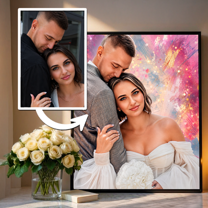 Z okazji ślubu - plakat, spersonalizowany prezent dla pary - Adamell.pl