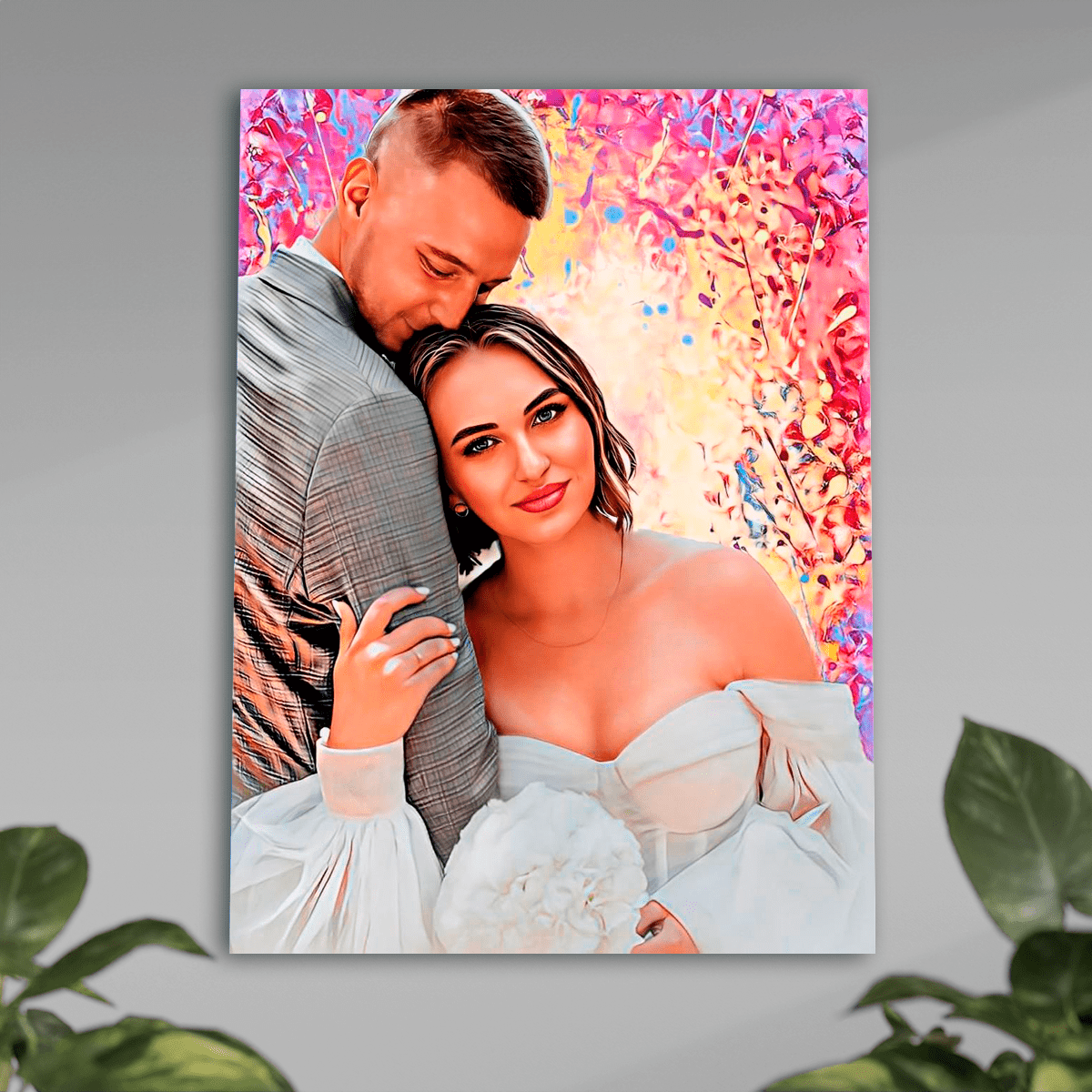 Z okazji ślubu - plakat, spersonalizowany prezent dla pary - Adamell.pl