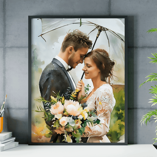 Zakochani - plakat, spersonalizowany prezent dla pary - Adamell.pl