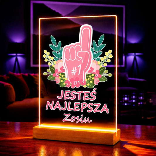 Zdjęcie na szkle akrylowym jesteś najlepsza prezent dla kobiety - Adamell.pl