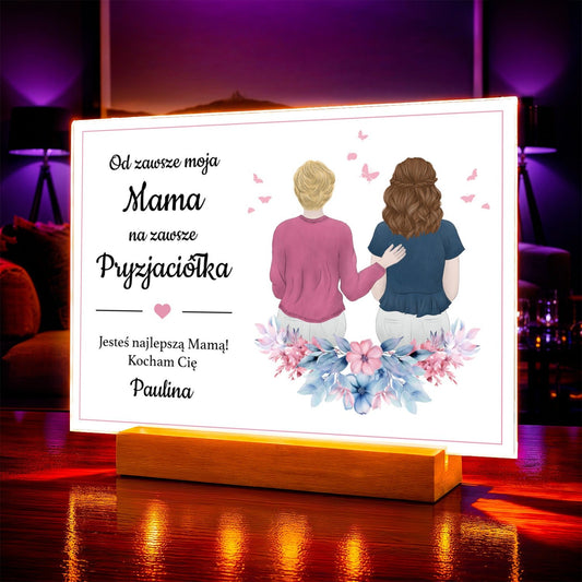 Zdjęcie na szkle akrylowym kadr z bliska prezent dla mamy - Adamell.pl