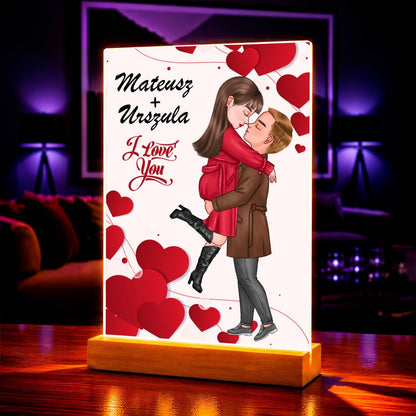 Zdjęcie na szkle akrylowym love you Clipart prezent dla mężczyzny - Adamell.pl