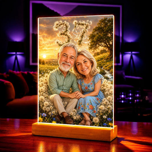 Zdjęcie na szkle akrylowym Magia wspólnych lat — prezent na rocznicę - Adamell.pl