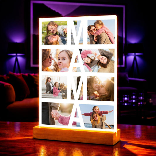 Zdjęcie na szkle akrylowym Mama fotokolaż prezent dla mamy - Adamell.pl