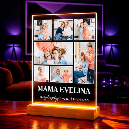 Zdjęcie na szkle akrylowym najlepsza mama prezent dla mamy - Adamell.pl