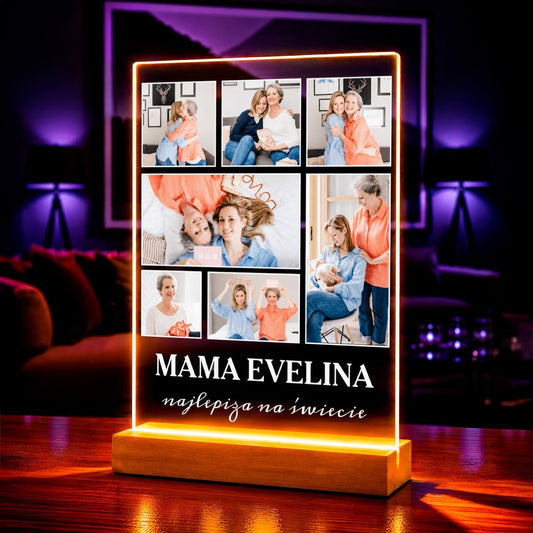 Zdjęcie na szkle akrylowym najlepsza mama prezent dla mamy - Adamell.pl