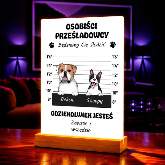 Zdjęcie na szkle akrylowym Osobiści prezent dla psiarza - Adamell.pl
