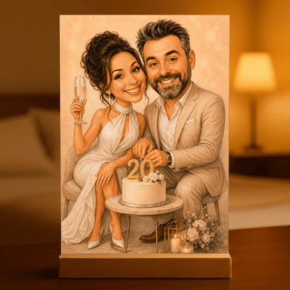 Zdjęcie na szkle akrylowym Słodkie Chwile prezent na rocznicę - Adamell.pl