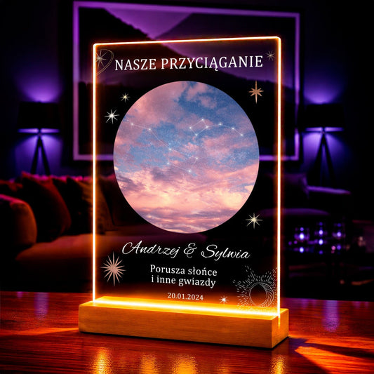 Zdjęcie na szkle akrylowym w pastelowych barwach prezent dla pary - Adamell.pl