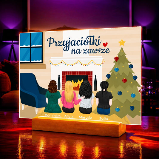 Zdjęcie na szkle akrylowym z cytatem prezent dla przyjaciółki - Adamell.pl